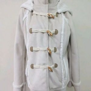 Anthropologie Idra Shearling Creme Coat
